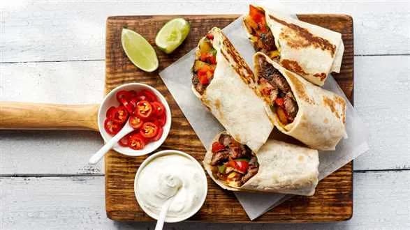 Fajitas wołowe z warzywami