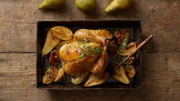 Kurczak z farszem orzechowym i śliwkami