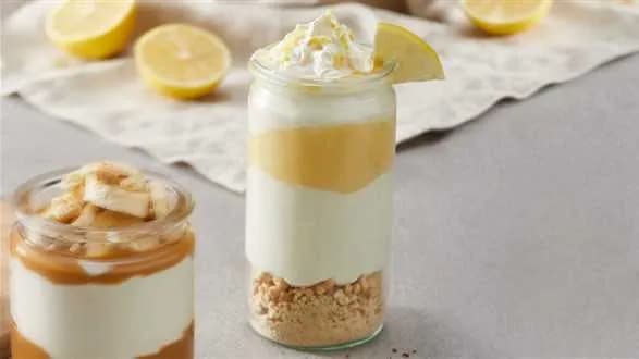 Cytrynowy sernik w słoiku