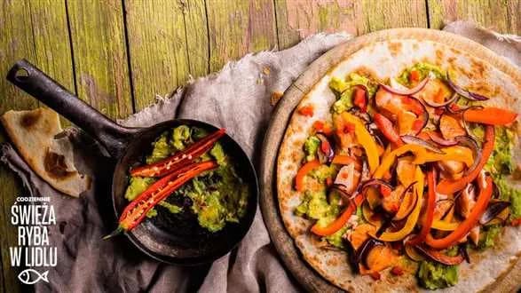 Łososiowe fajitas