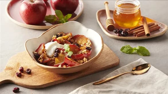 Karmelizowane jabłka z dodatkami