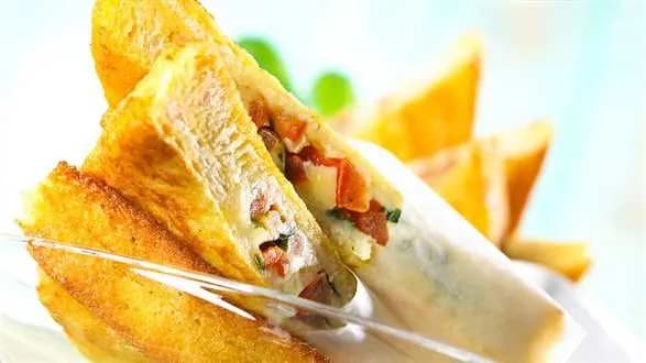 Smażone tramezzini caprese