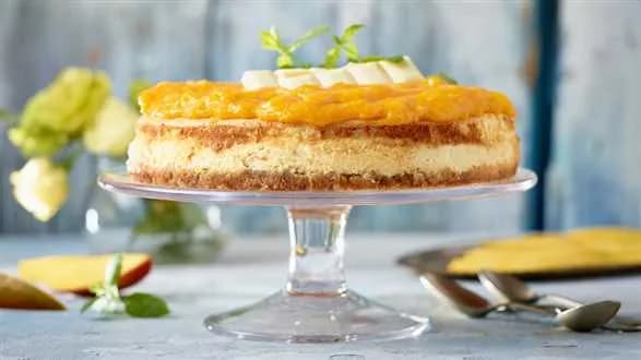 Sernik mango z białą czekoladą
