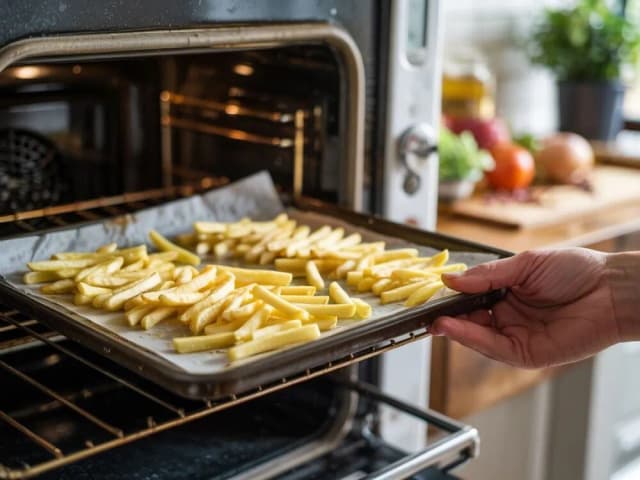 W jakiej temperaturze piec frytki, aby były idealnie chrupiące? W jakiej temperaturze piec frytki, aby były idealnie chrupiące?